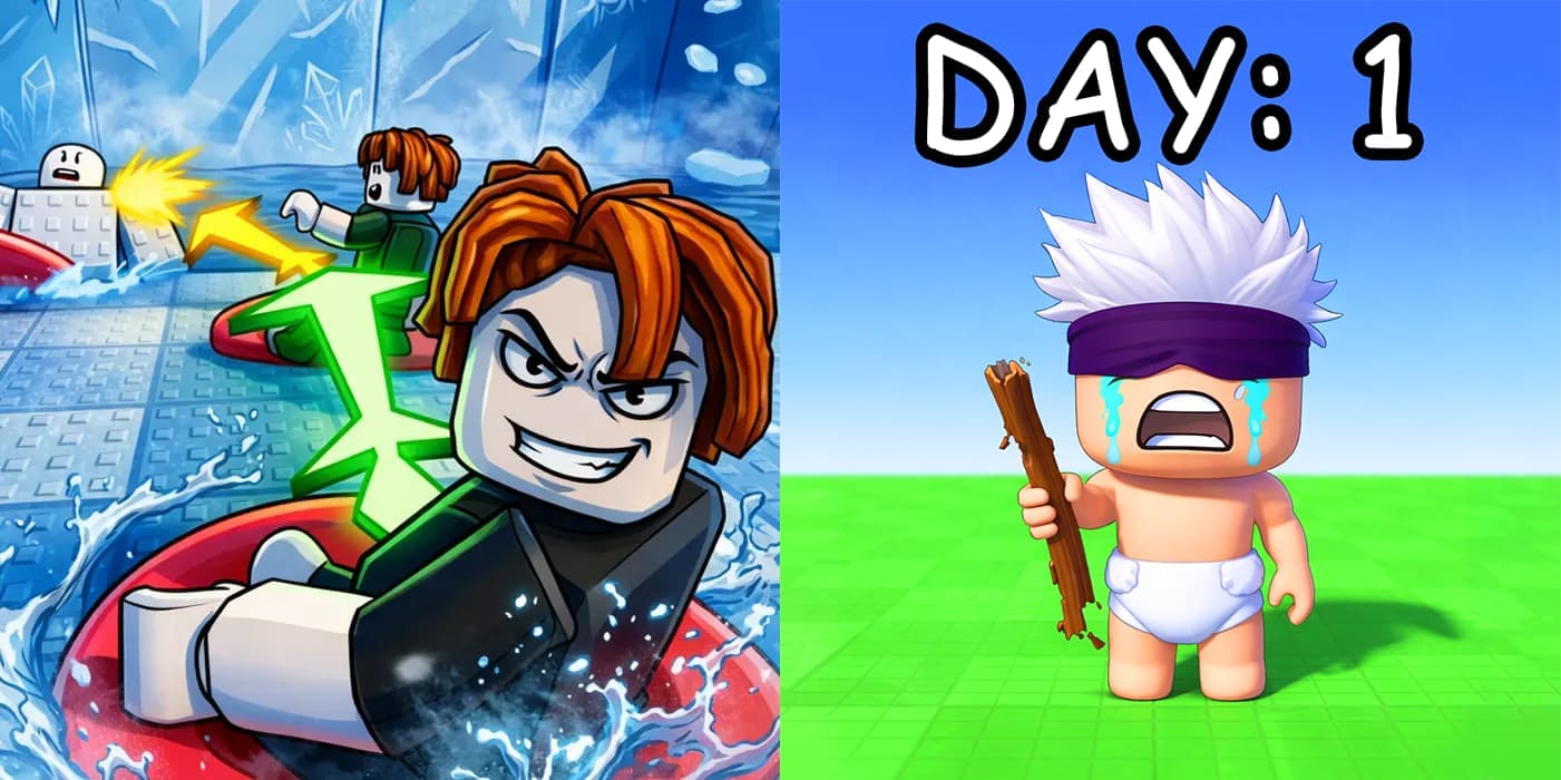 Examples of Roblox game icon GFX generated with RoVisuals