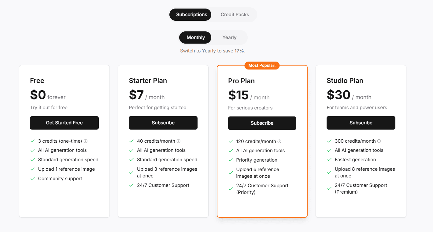 RoVisuals monthly and yearly subscription plans